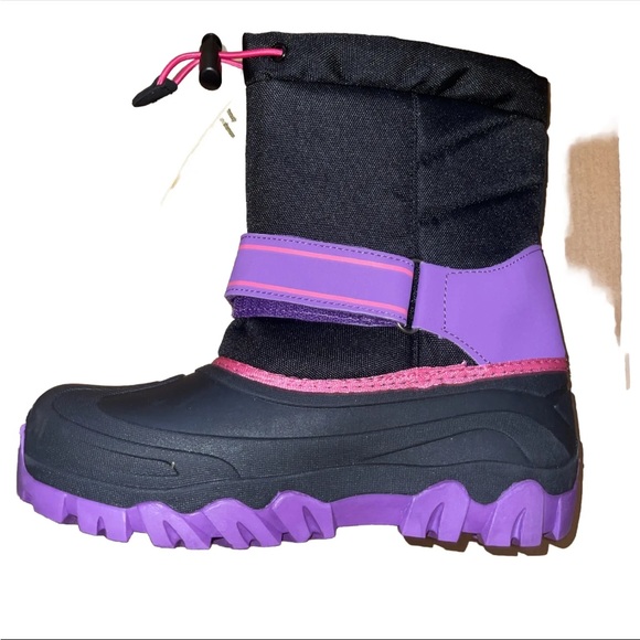 Denali Boulder II Purple and Black Snow Winter Boots size 4 NIB girls - Picture 2 of 11